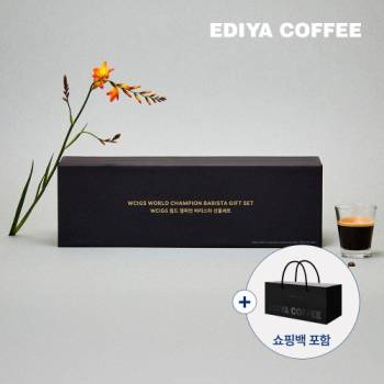 [이디야] WCIGS 월드 챔피언 바리스타 선물세트 (3종 커피 + 머그컵 + 고급 쇼핑백)
